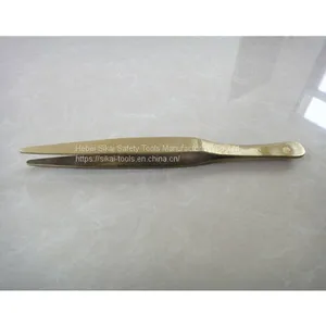 Neat Tips Tweezers 150mm Aluminum Bronze Alloy Anti Spark Hand Tools thumbnail-2