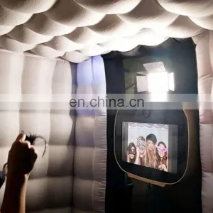 Custom Made Wedding Party Prop Inflatables Blow Up Selfie Photo Booth Enclosure UK With LED Lighting thumbnail-2