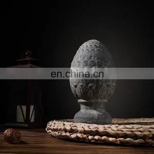 Eastern Custom Pine Cone Shape Cement Small Sculpture Ornament Unique Cheap Vintage Home Decoration Accessories thumbnail-2