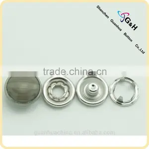 Brass Pearl Prong Snap Fastener Buttons for Shirt 11.5mm thumbnail-1