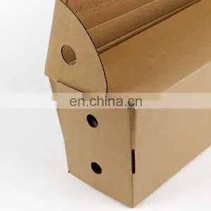 Kraft Folding Mailer Boxes Brown Corrugated Paper Corrugated Board Box for Flower Packing thumbnail-3