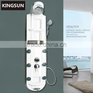 Good Quality Modern Design Indoor Wall Mounted Bathroom Waterproof Shower Panel thumbnail-1