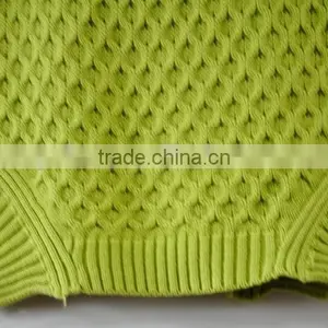 Pure Round Collar Pullover for Lady Olive Green Irregularity Lady Sweater thumbnail-4