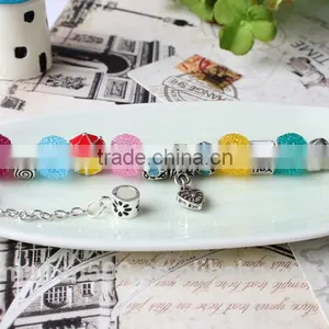 TG19 Bead Bracelet Wholesale Bracelet China Love Charm 2015 Popular Silver Handmade Glass Bead Bracelet thumbnail-3