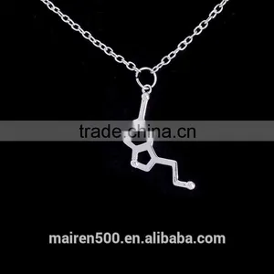 Hot Newest Molecular Necklace Chemical Structure Formula Necklace thumbnail-3