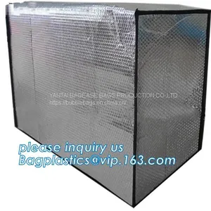 Aluminum Foil Bubble Insulation Material Vapour Barrier Pallet Cover, Thermal Insulated Pallet Blankets, thumbnail-5