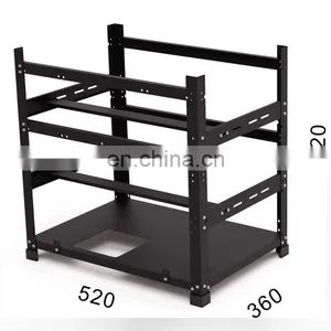 New12gpu Rig Frame 12 GPU Steel Stackable Open Air Computer Frame Rig Frame thumbnail-3