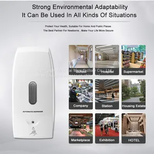 500ml Commercial ABS Wall Mounted Auto Hand Sanitizer Alcohol Liquid Gel Spray Soap Dispenser With Sensor thumbnail-2