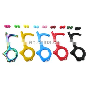 Hot Sale Multifunctional Handheld Non-Contact Door Opener EDC Metal Key Chain Stylus Door Opener Tool thumbnail-4