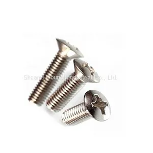Metric Cross Recessed Screw , Phillips Raised Countersunk Head Machine Screw thumbnail-4