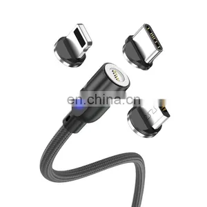 Wholesale 3PIN 1M 2M Fast Charging Micro Type C Data Magnetic 3 In 1 Usb Charging Cable Data Cable thumbnail-2