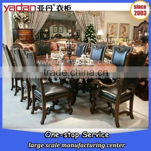 Luxury Hand Carved Dining Table and Chair Made in China thumbnail-2
