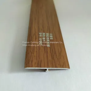 Door Aluminum Alloy Laminate Flat Buckle SPC Stone Plastic Floor Edge Bar Cabinet Window Sill Staircase Right Angle Closing Line thumbnail-3