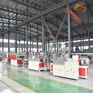 PVC WPC FOAMING FURNITURE KITCHEN BATHROOM CLOTHES CABINET/ ADVERTISING BOARD EXTRUDING MACHINERY WITH SGS CE TUV ISO9000 thumbnail-1