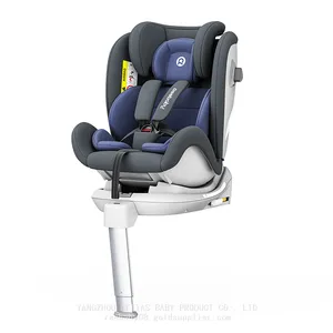 Ergonomic Design Headrest Pillow 360 Rotating ISOFIX Baby Car Seat With Iron Support Leg thumbnail-3