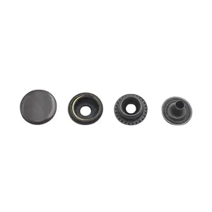 12mm 15mm 17mm 20mm Four Parts Metal Brass Fastener Press Snap Button for Clothes Jacket thumbnail-4