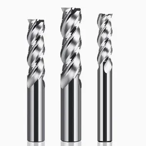 Carbide Drill Aluminum Use 2/3/4 Flute Corner Radius End Milling Cutter HRC55 End Mills for CNC Tool thumbnail-1