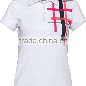 Female Custom Fashion Sublimation Polo Shirts thumbnail-2