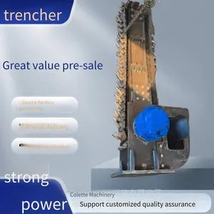Full-chain Excavator Trencher, Deepening Milling and Digging Trencher for Customized Processing, Disc Rock Trencher for Mining Sites thumbnail-1