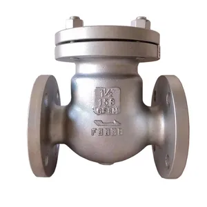 ANSI 3''/4''/6''/8'' 150lb WCB Cast Steel Check Valve API SS304/316 Stainless Steel Flange Swing Check Valve thumbnail-5