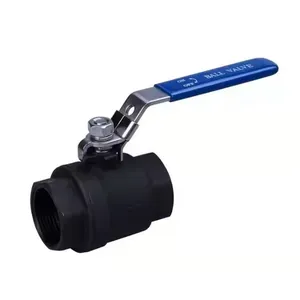 2-Piece Ball Valve 2in Full Port NPT Thread Carbon Steel WCB ANSI API 1000WOG Lock Handle Shut-Off Locking Type thumbnail-4