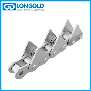 LONGOLD Stainless Steel Sharp Tooth Chain, Special Attachment Plate Chain, Made in China thumbnail-1
