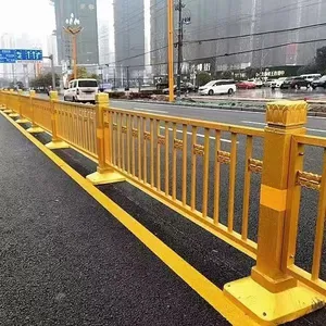 Powder Coated Municipal Guardrail, 3.0mm Thickness, 1.2m Height, UV Resistant, RAL 7047 Color, for City Streets thumbnail-1