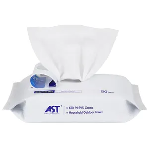 Antibacterial 75% Alcohol Wet Wipes, Disposable Disinfecting Wipes, Skin Friendly for Hand & Surface Cleaning thumbnail-4