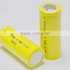 Rechargeable IFR26650 3.2V LiFePO4 Battery, 2800mAh thumbnail-1
