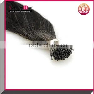 Wholesale 100% Human Hair Pre-bonded i Tip Brazilian Hair Extension thumbnail-1