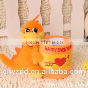 Plush Brush Pot/plush Desk Pen Container/cute Animal Pen Container thumbnail-2