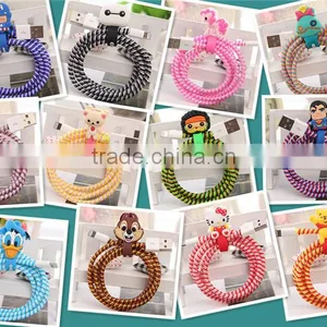DIY Carton Spiral Protector USB Multi Charger Data USB Cable for IOS thumbnail-4