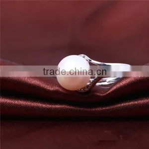 2016 Hot Sale Natural Freshwater Pearl Ring Shape Crown 925 Silver 100% Pearl Fashion Ring With High Quality thumbnail-4