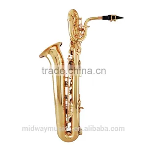 MBS-500 Gold Lacquer Baritone Saxophone From China Supplier thumbnail-2