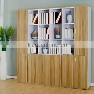 Modern Office File Cabinet Design Office Bookcase Wooden Bookshelves (SZ-FCB349) thumbnail-2