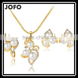 Simulated Pearl Indian Wedding Jewelry Sets for Women thumbnail-1