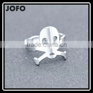 Stainless Steel Hell Skull-King Cool Punk Men's Heavy Skull Head Rings thumbnail-1