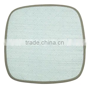 Blue Square Woven Cool Car Chair Paper Cushion Mat thumbnail-1