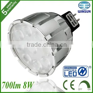 French China CE ROHS Led Light 8W GU5.3 MR16 Dimmable thumbnail-1