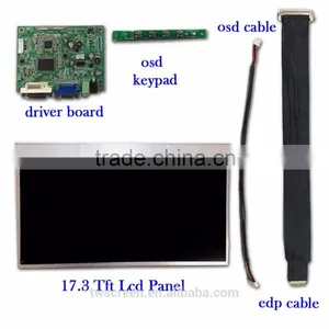 17.3" 16:9 Color Lcd Module With Led Backlight EDP Interface With 300 Cd/m2 thumbnail-1