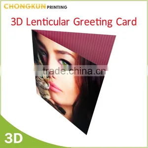 Lovely Design 3D Lenticular Printing Valentine Greeting Cards thumbnail-4