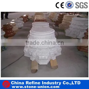 Yellow Marble Stone Column Base thumbnail-2