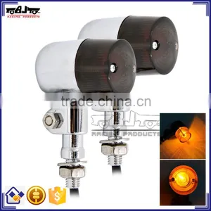 BJ-SL-061 High Quality Ultra Bright Universal E-Mark Aluminum Chrome Housing LED Motorcycle Signal Light thumbnail-1