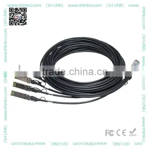 High Performance DAC Compatible 40G QSFP to SFP+ Direct Attach Cable thumbnail-1