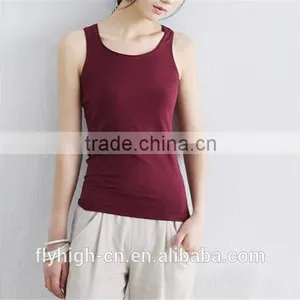 Embroidered Logo Sexy Ladies Singlet Tops thumbnail-6