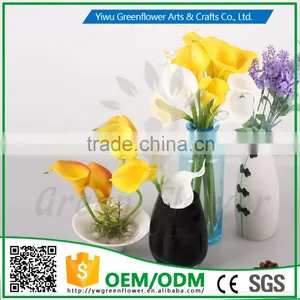 Оптовая продажа искусственных цветов Mini Calla Lily с эффектом реального прикосновения 2016 года для украшения дома, свадеб и вечеринок thumbnail-5