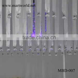 Beautiful 4 m Height White Round Shape Fabric Wedding Mandap Decoration for Wedding Decoration Supplies in Guangzhou MBD-007 thumbnail-6