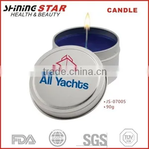 90g Scentedcandle in Circle Tin Cheap Candle Wax thumbnail-1