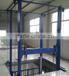 Lead Rail Hydraulic Cargo Lift/hydraulic Lift Elevator/fixed Chain Lift Platform/ Arm Lift Platform thumbnail-2