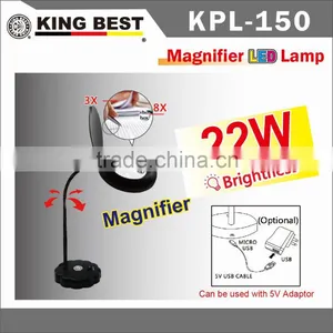 Foldable KINGBEST LED Table Lamps / Magnifier/ Reading Lights Moveable / Lighting Charging / Writing Lights / Multifunction LED Adjustable thumbnail-1